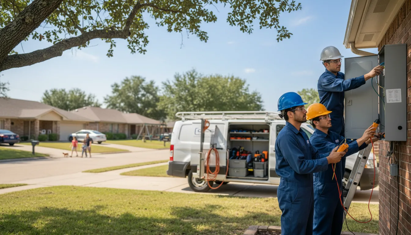 Certified electrician providing emergency electrical services in Boley, OK